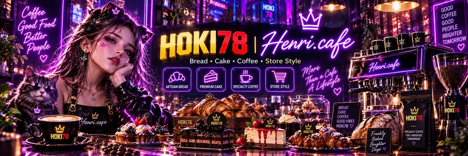 HOKI78 Henri.cafe bakery coffee marketplace banner