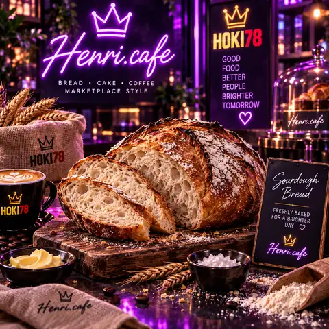 Henri.cafe Rustic Sourdough Bread HOKI78 marketplace
